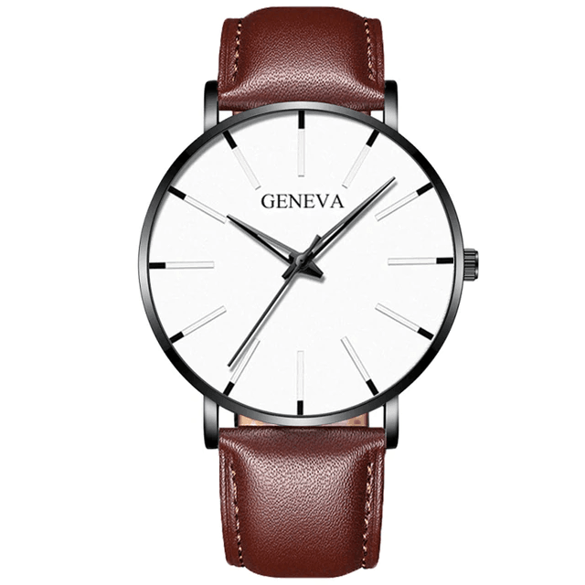 Montre Homme en Cuir - Geneva