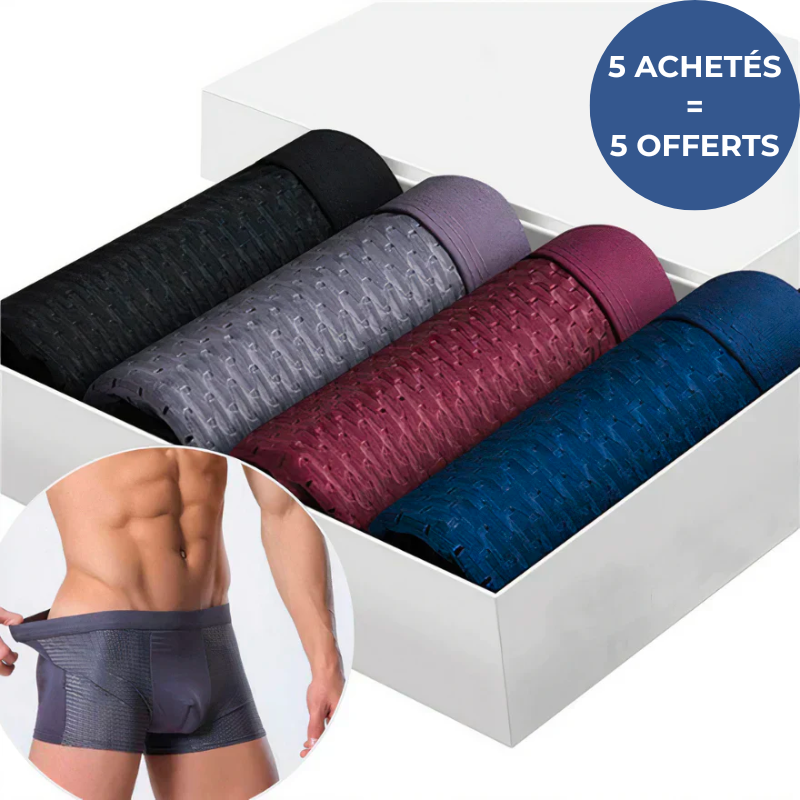 KIT 10 BOXERS EN FIBRE DE BAMBOU | BOXMASTER™️