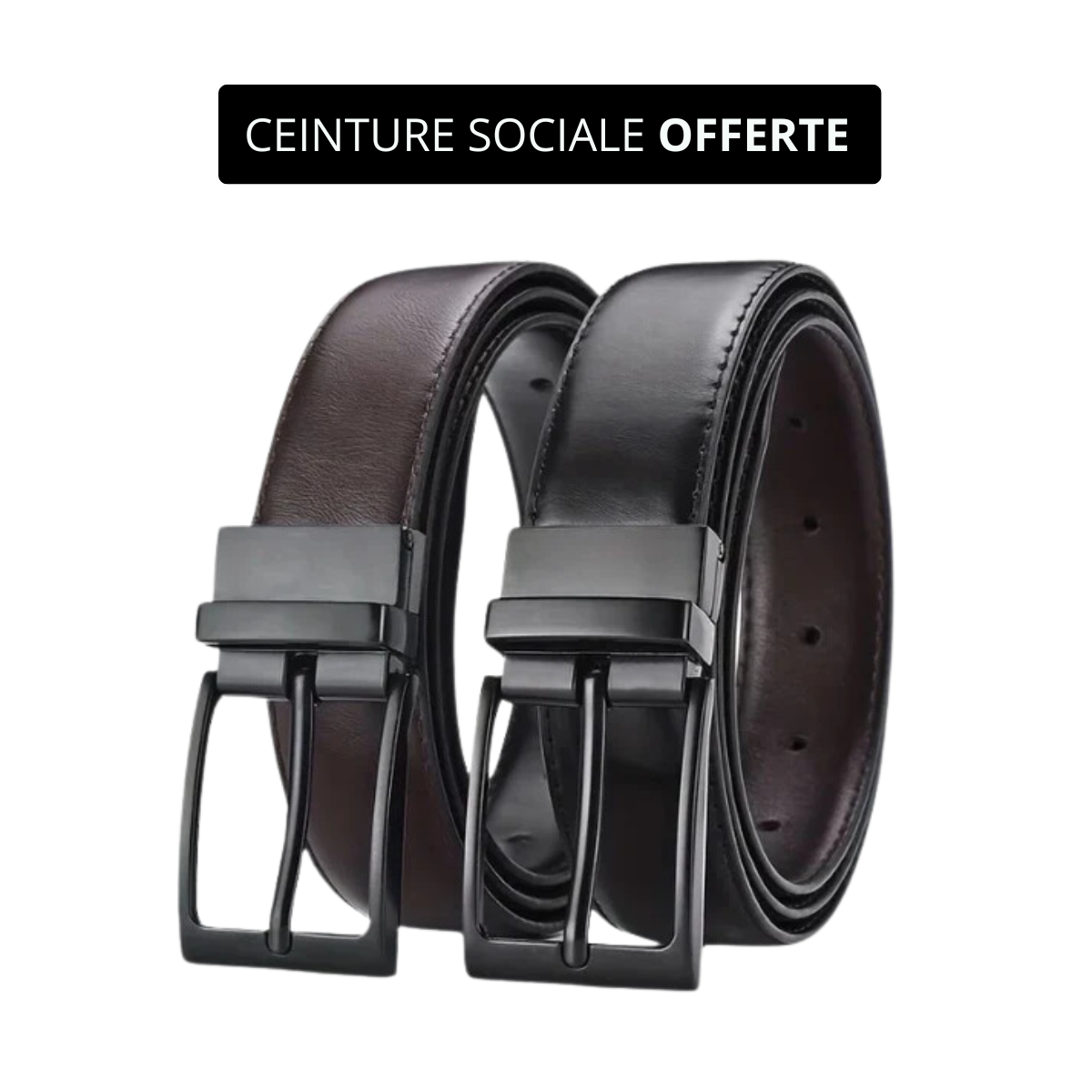 ACHETEZ 1 RECEVEZ 2 | Pantalon de Costume Classique SwissTech | Ceinture en Cuir OFFERTE